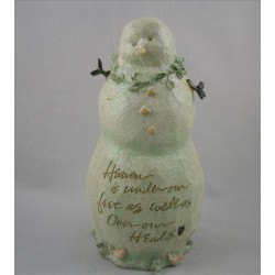 Snowman With Birds