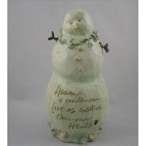 Snowman With Birds